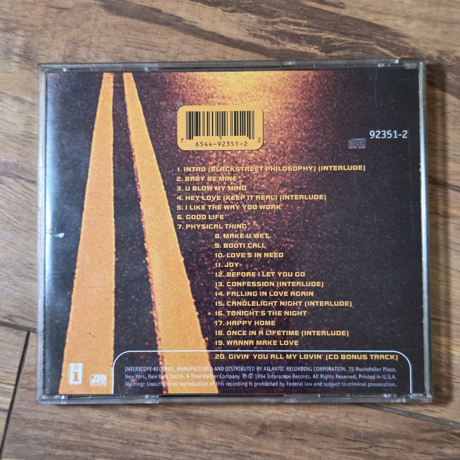 Blackstreet - Self-Titled CD 1994 Interscope Records R&B Soul