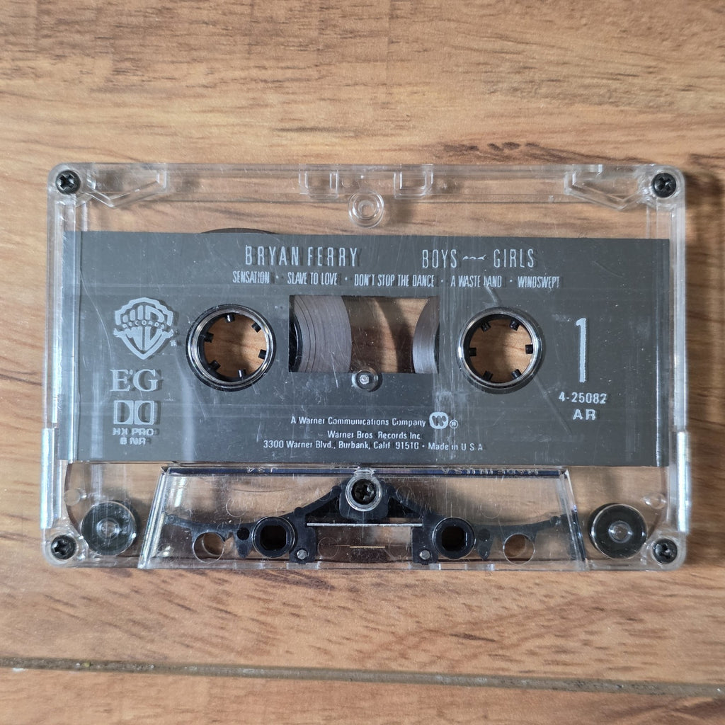 Bryan Ferry - Boys And Girls Cassette Tape EG Reprise Records 1985 Broken Case