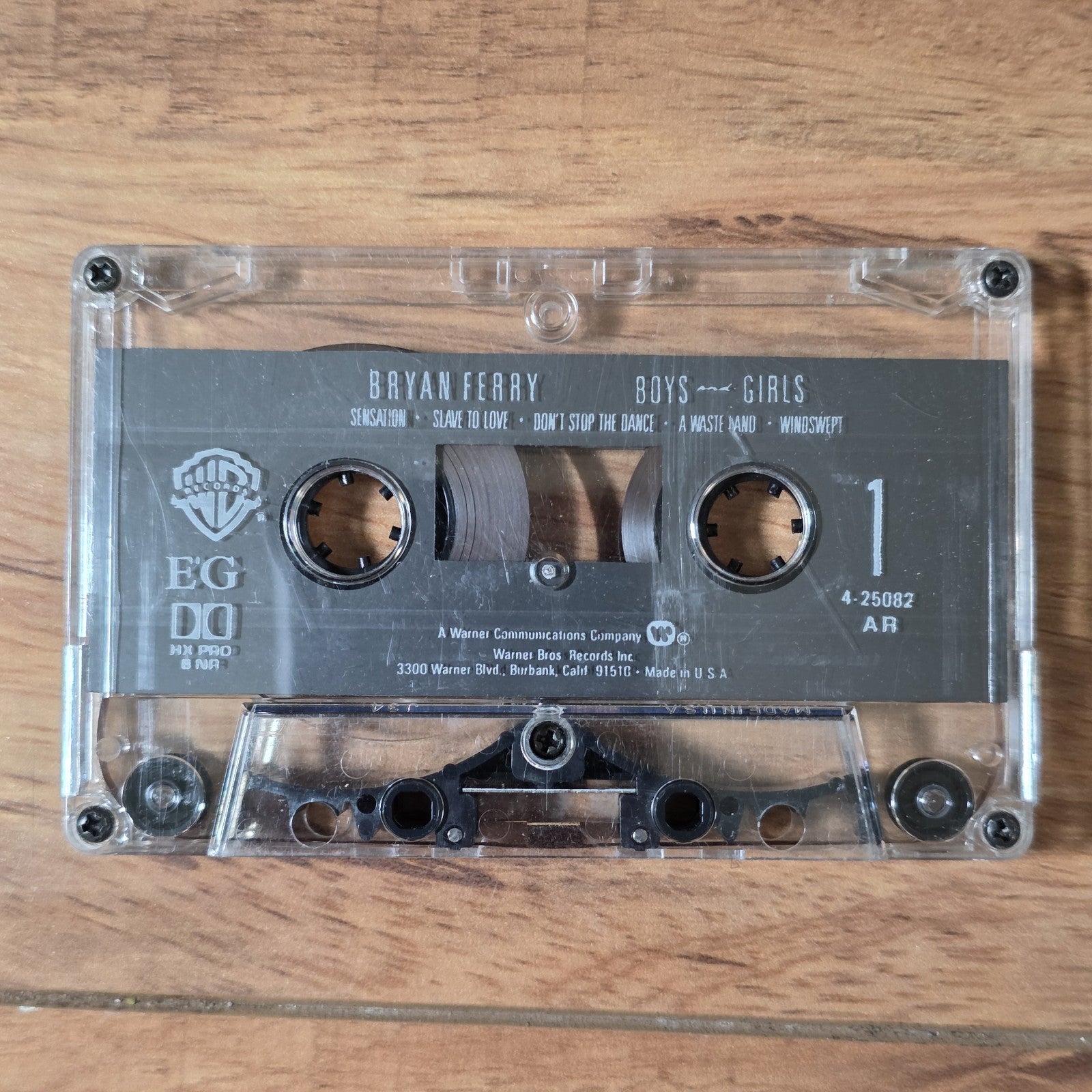 Bryan Ferry - Boys And Girls Cassette Tape EG Reprise Records 1985 Broken Case