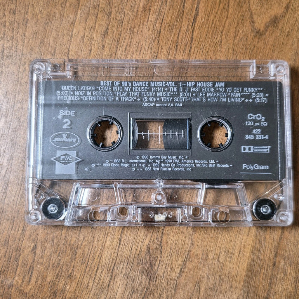 Best Of 90's Dance Vol 1 - Hip-Hop Jams Compilation 1991 Cassette