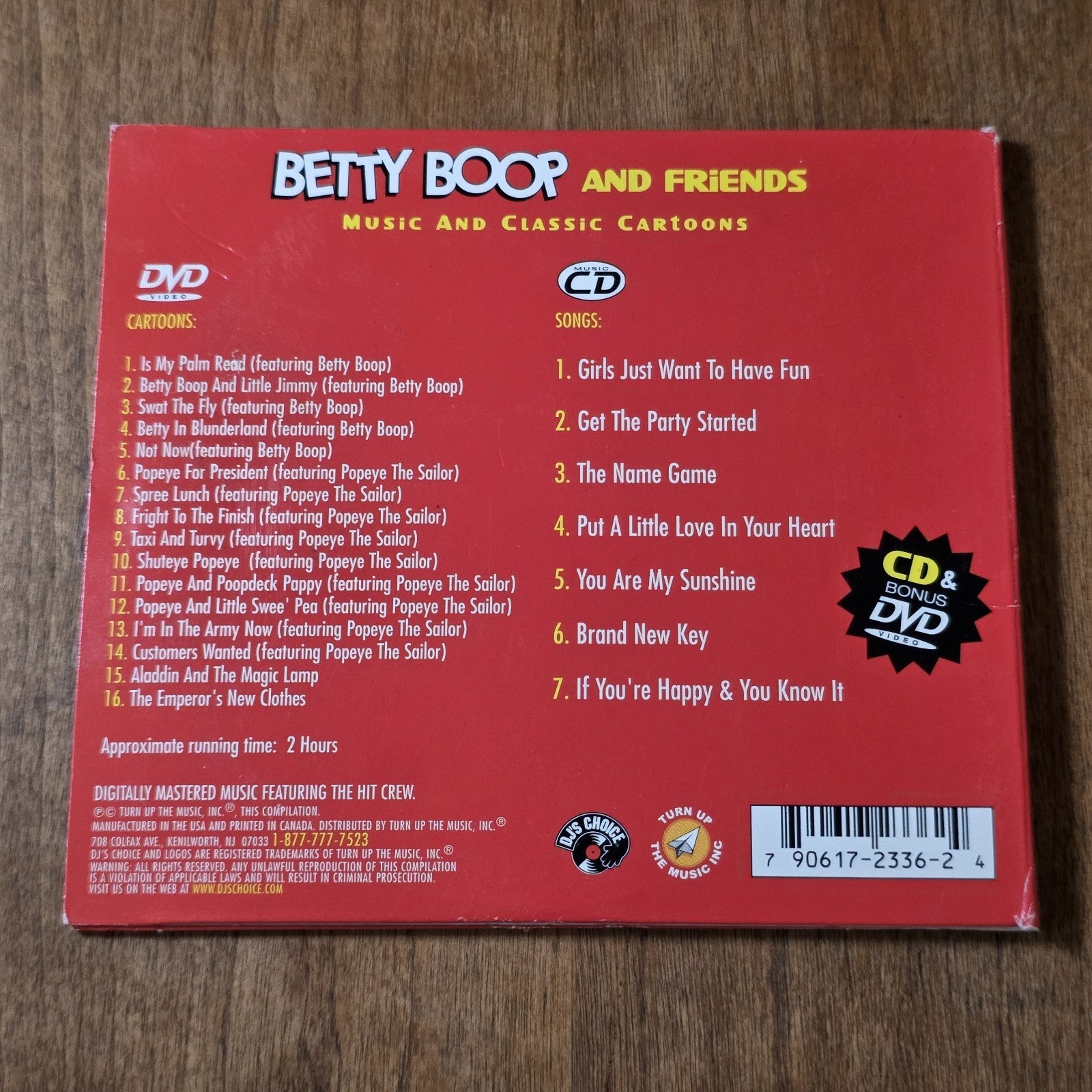 Betty Boop and Friends - Music and Cartoons DVD CD 2 Disc Set 2006 Animation