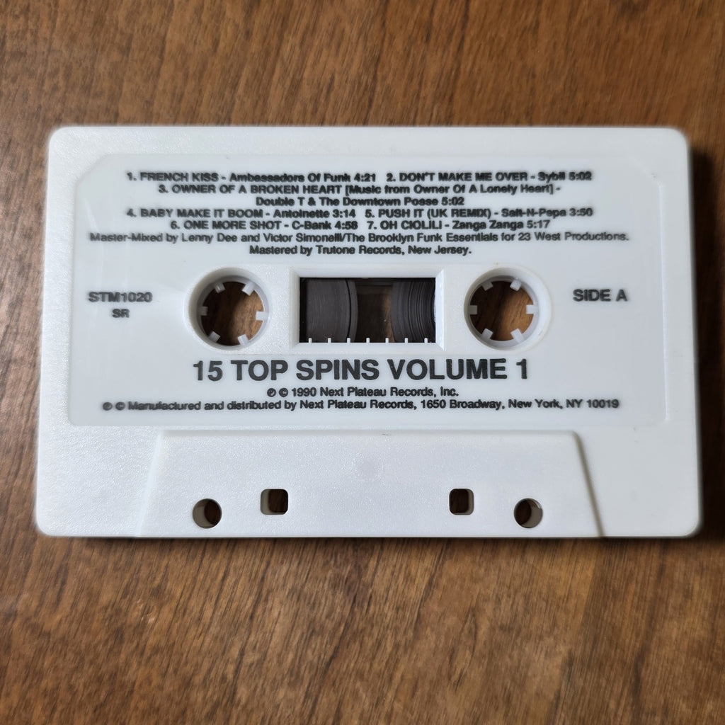 15 Top Spins - Various Artists Compilation 1992 Hip Hop Cassette Salt N Pepa