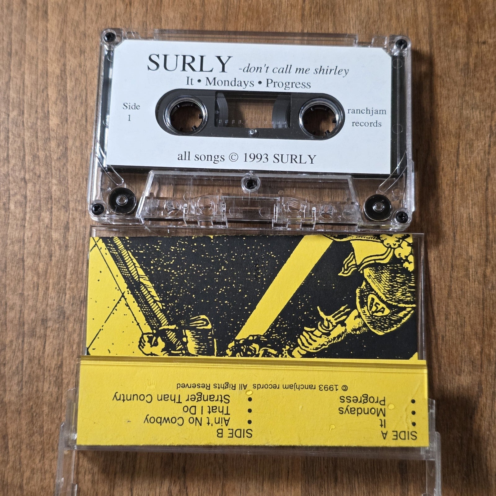Surly - Don't Call Me Shirley Cassette Album 1993 Rock Obscure