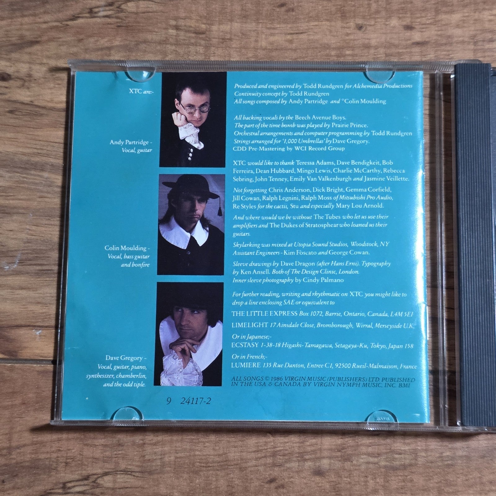 XTC - Skylarking CD Album 1987 New Wave Indie Rock