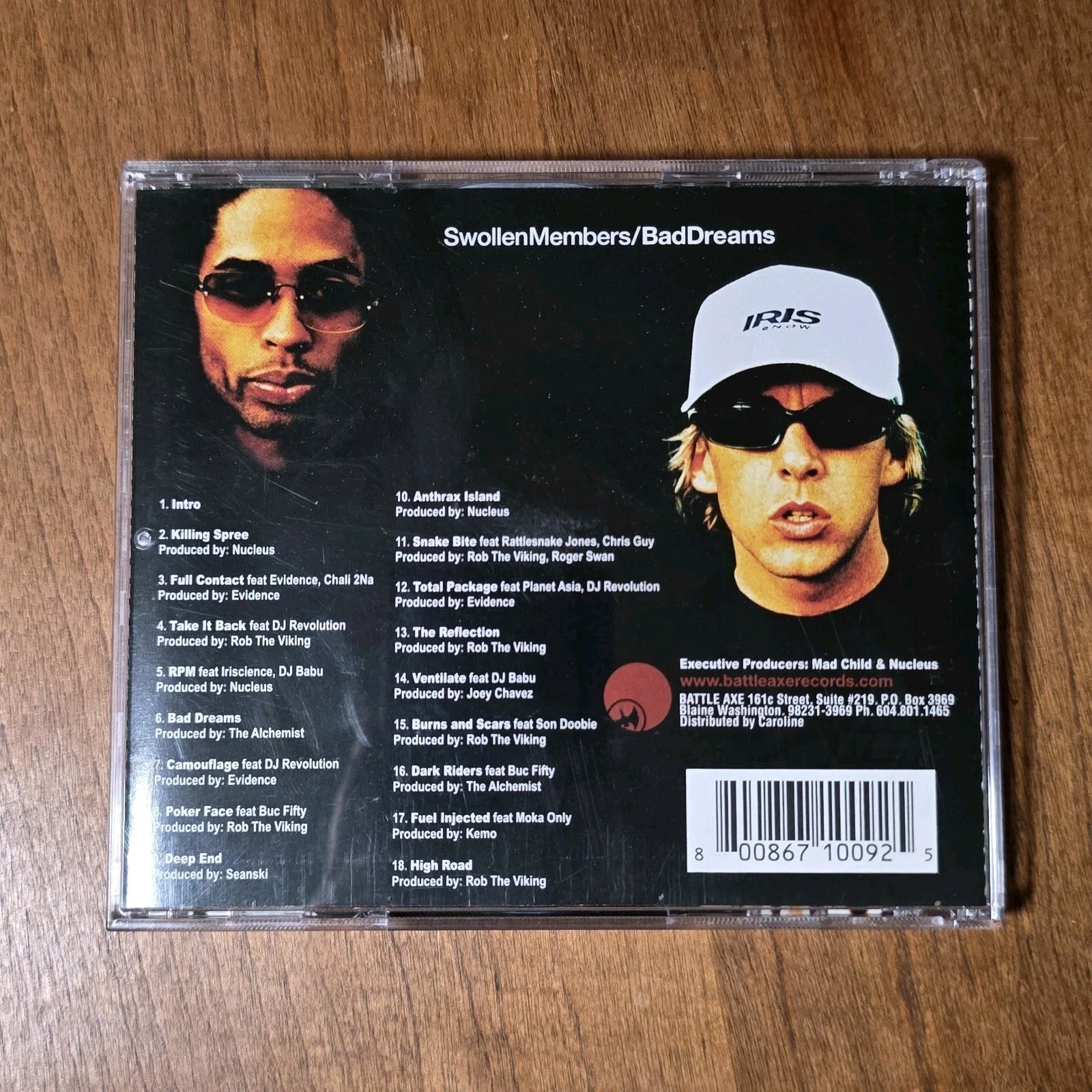 Swollen Members - Bad Dreams CD Album 2001 Battle Axe Underground Hip Hop Rap