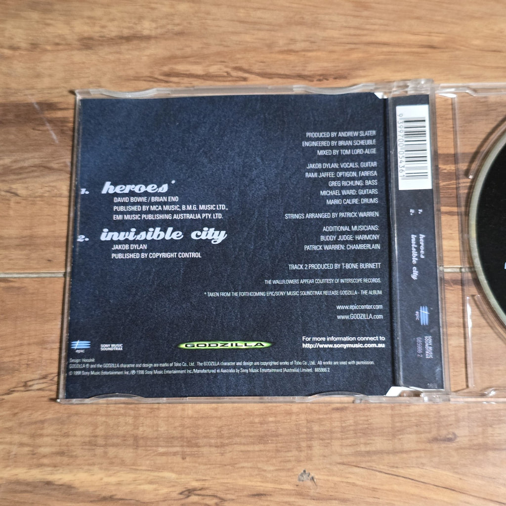 The Wallflowers - Heroes CD Single 1998 Alternative Rock