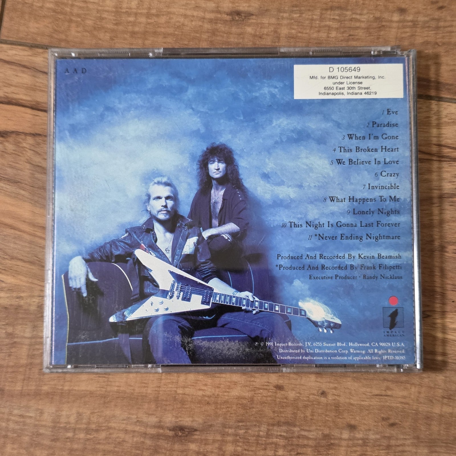 McAuley Schenker Group - MSG CD 1991 Michael Schenker Hard Rock