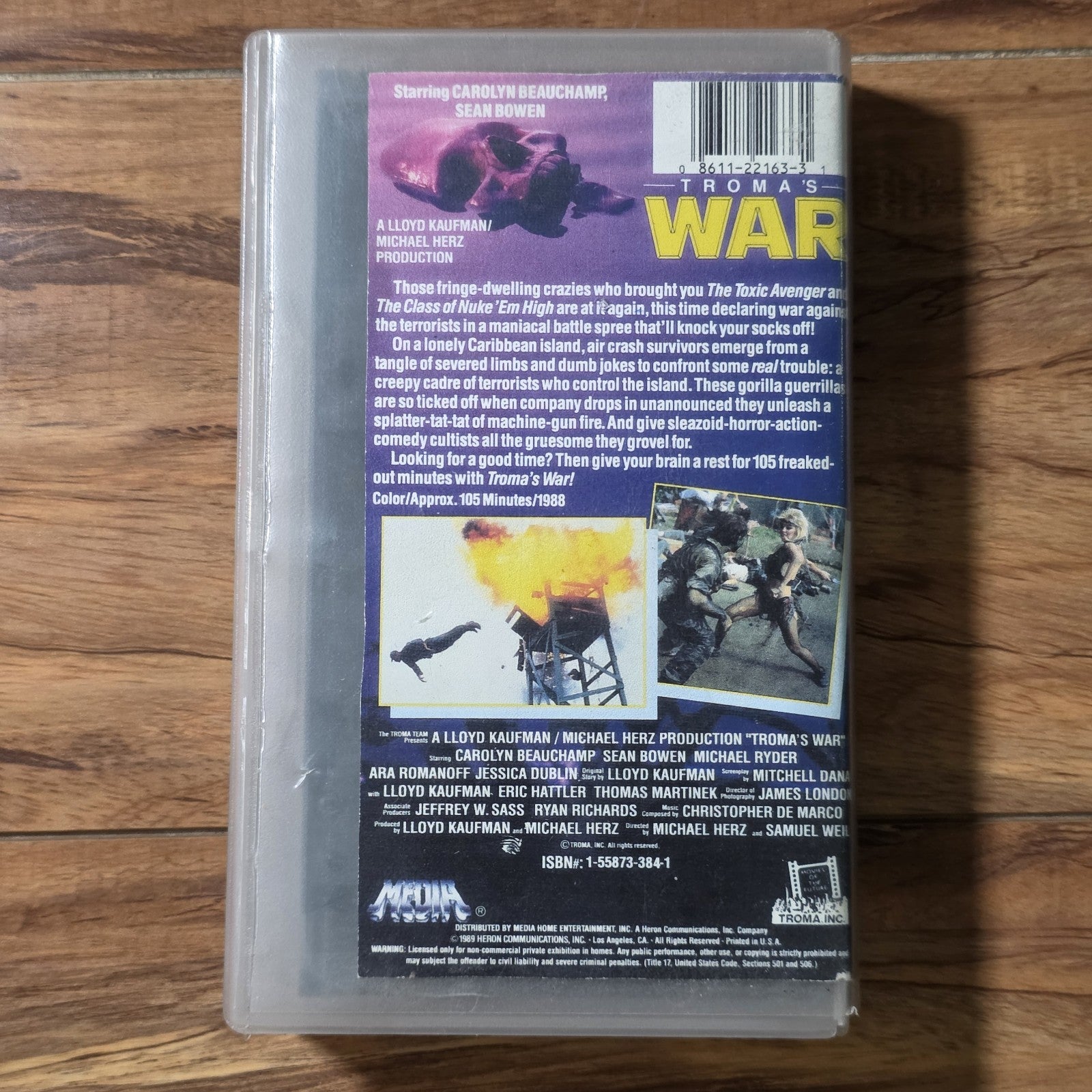 Troma's War VHS 1988 Cult Horror Comedy Troma Cut Box HTF