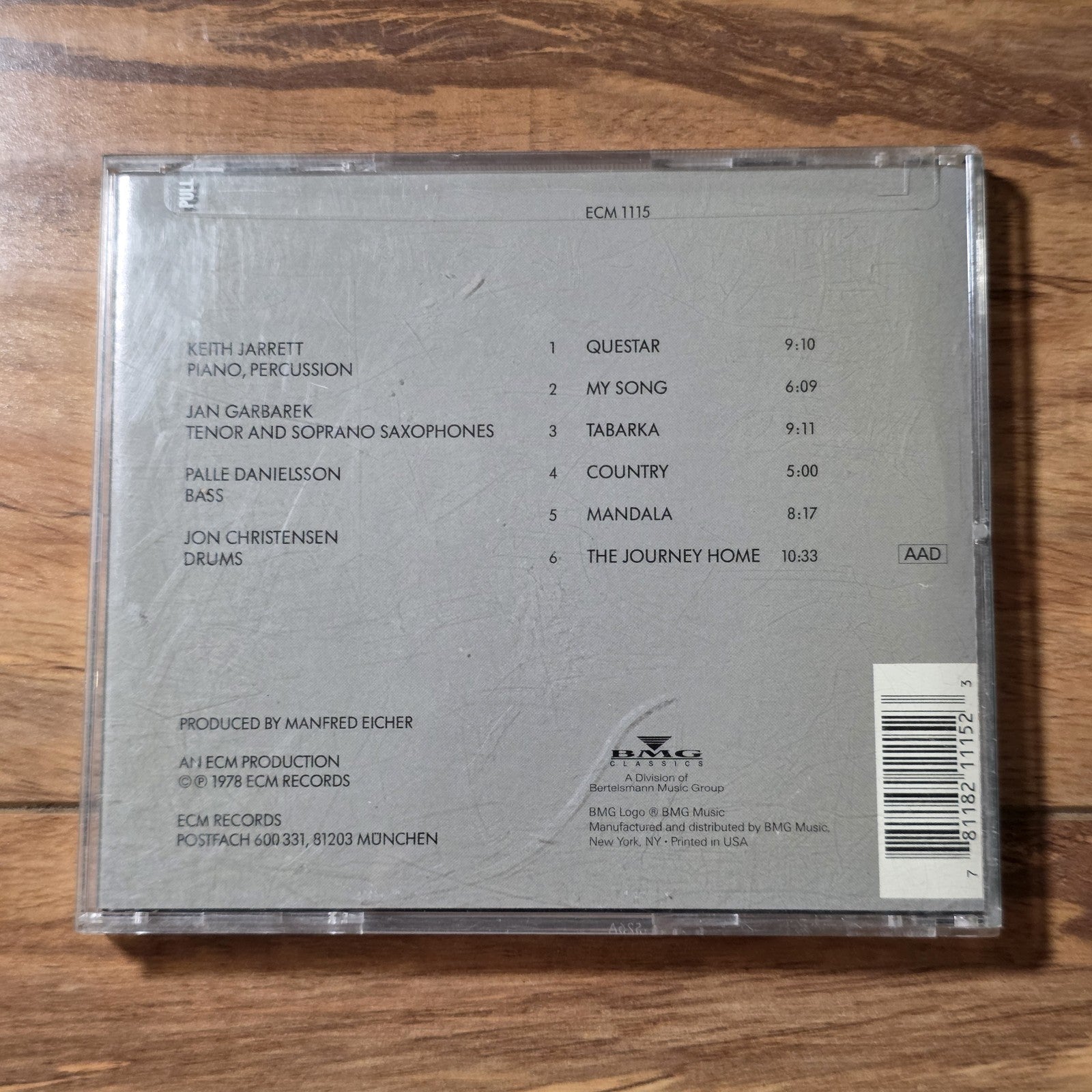 Keith Jarrett - My Song CD Album 1978 Jazz ECM 1115 Jan Garbarek HTF