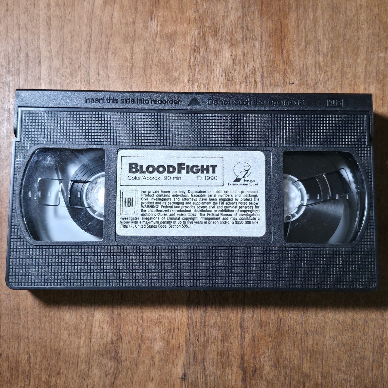 Bloodfight VHS 1990 Martial Arts Bolo Yeung