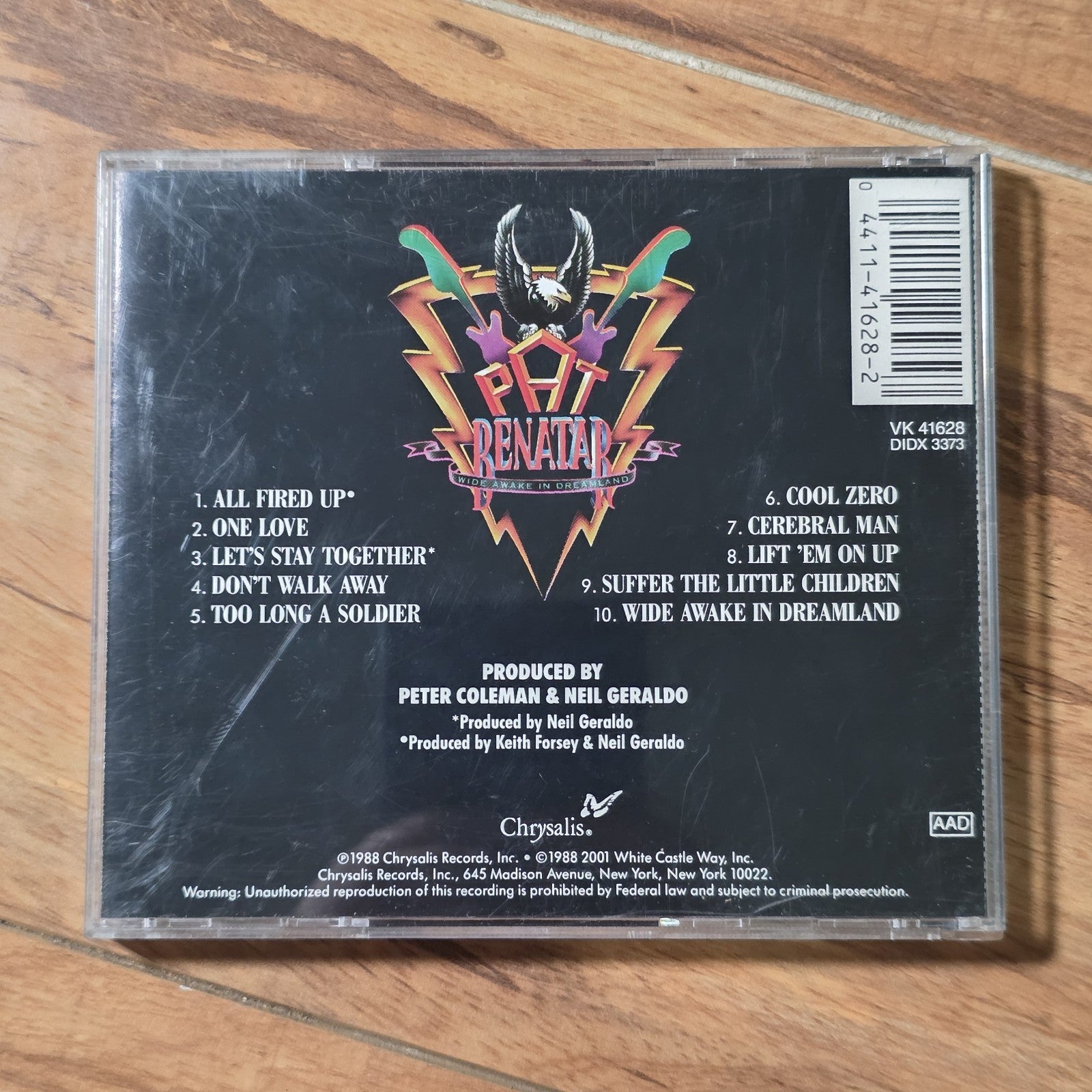 Pat Benatar - Wide Awake in Dreamland CD 1988 Chrysalis Hard Rock 80s