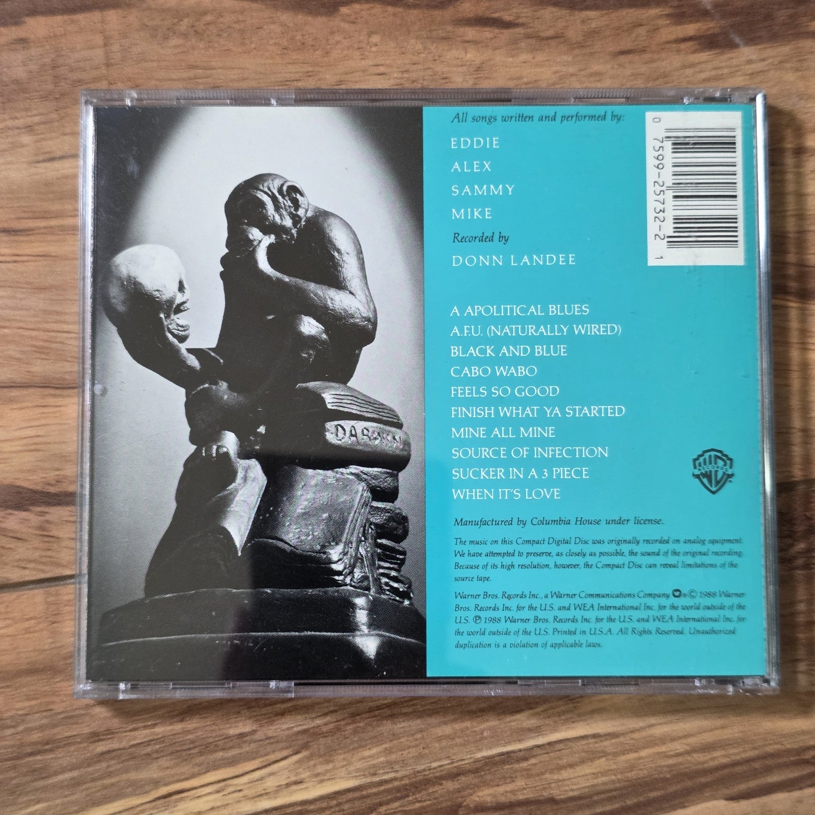 Van Halen - OU812 CD Album 1990 Hard Rock