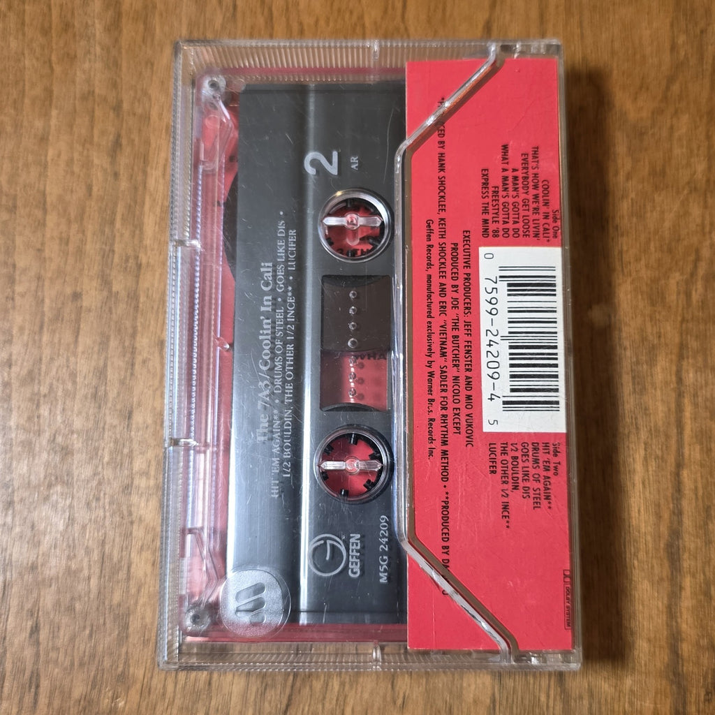The 7A3 - Coolin' In Cali Album 1988 Hip Hop Cassette Geffen Records