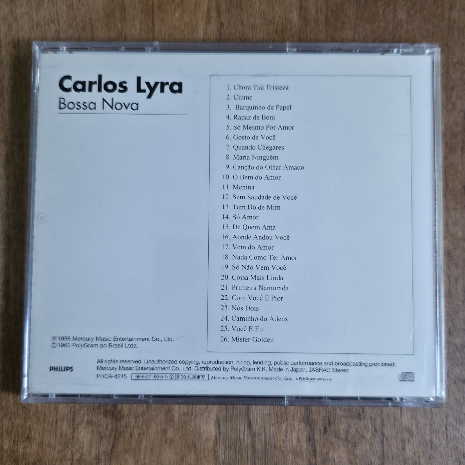 Carlos Lyra - Bossa Nova CD Compilation 1998 Latin Japan Import Rare HTF