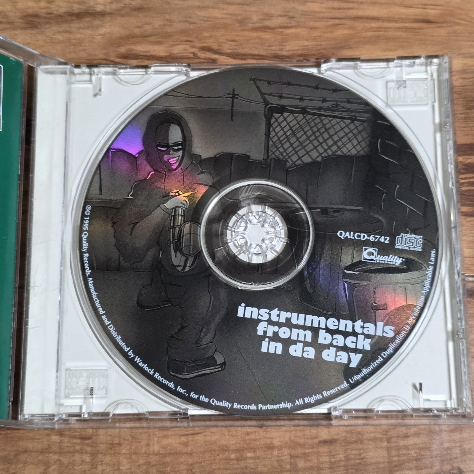 Instrumentals From Back In Da Day CD Compilation 1995 Hip Hop Soul Funk