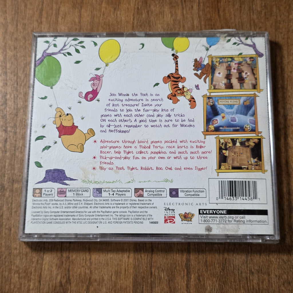 Pooh's Party Game: In Search of the Treasure PlayStation 1 PS1 2001 Party Game