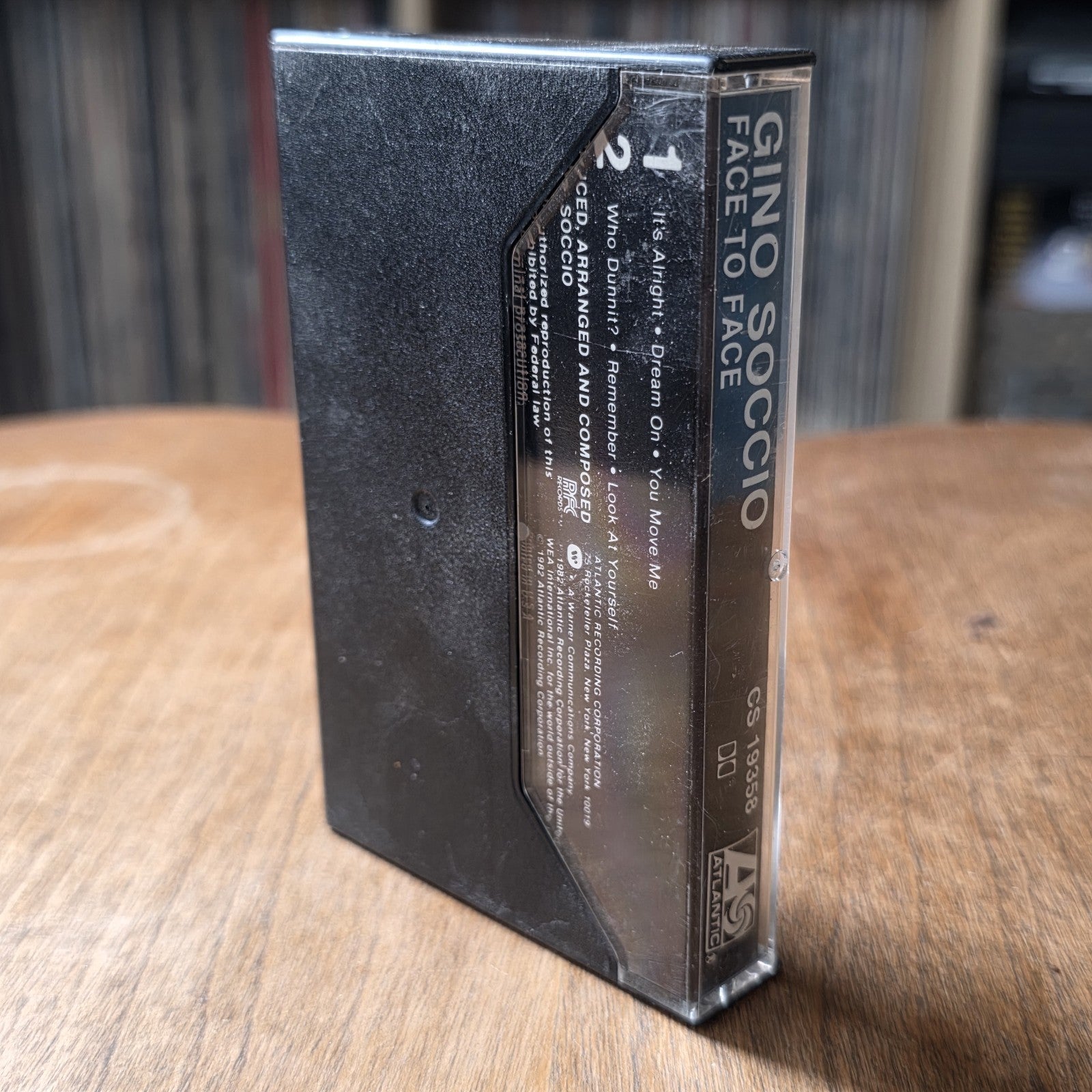 Gino Soccio - Face To Face Cassette Album 1982 Disco Funk Euro-Disco Rare HTF
