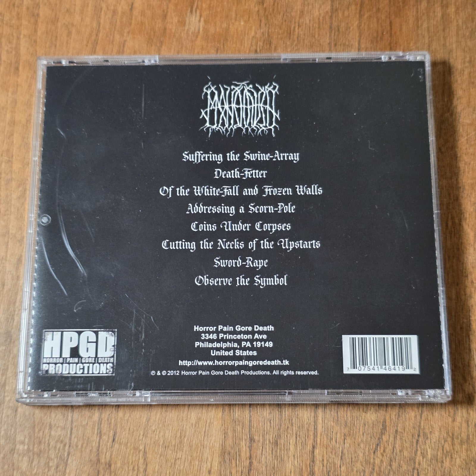 Stonehaven - Concerning Old-Strife and Man-Banes CD Album 2012 Death Metal