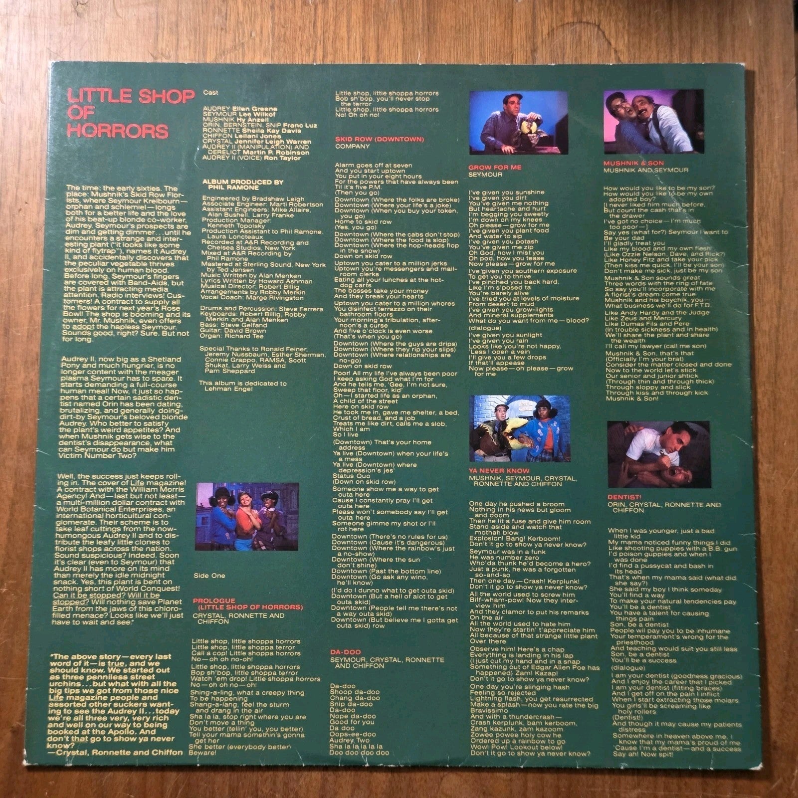 Little Shop Of Horrors Original Cast Vinyl LP 1982 Soundtrack Rare HTF