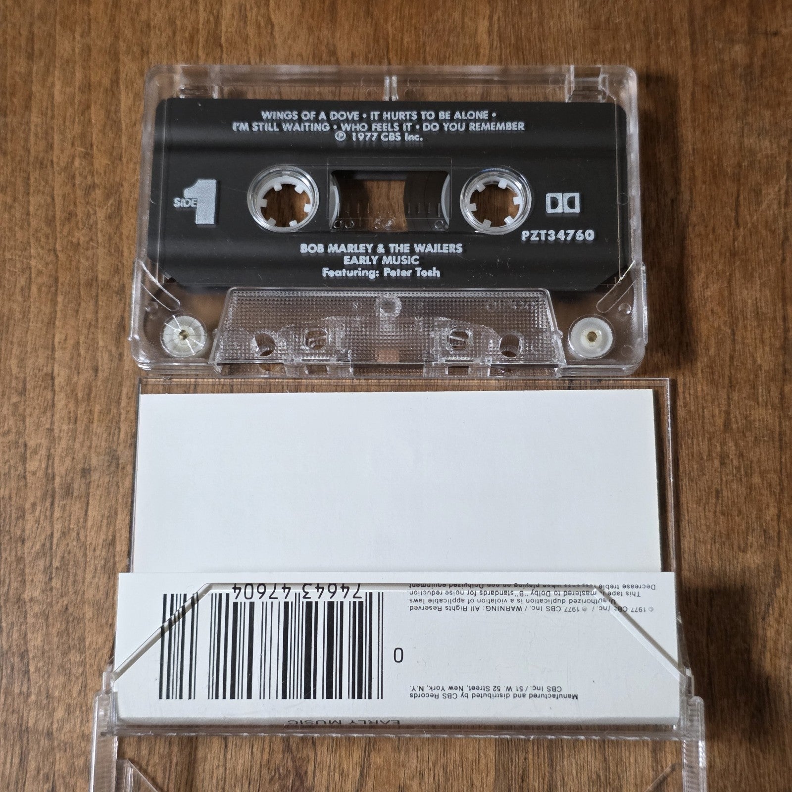 Bob Marley and the Wailers - Early Music Cassette Album 1977 Reggae