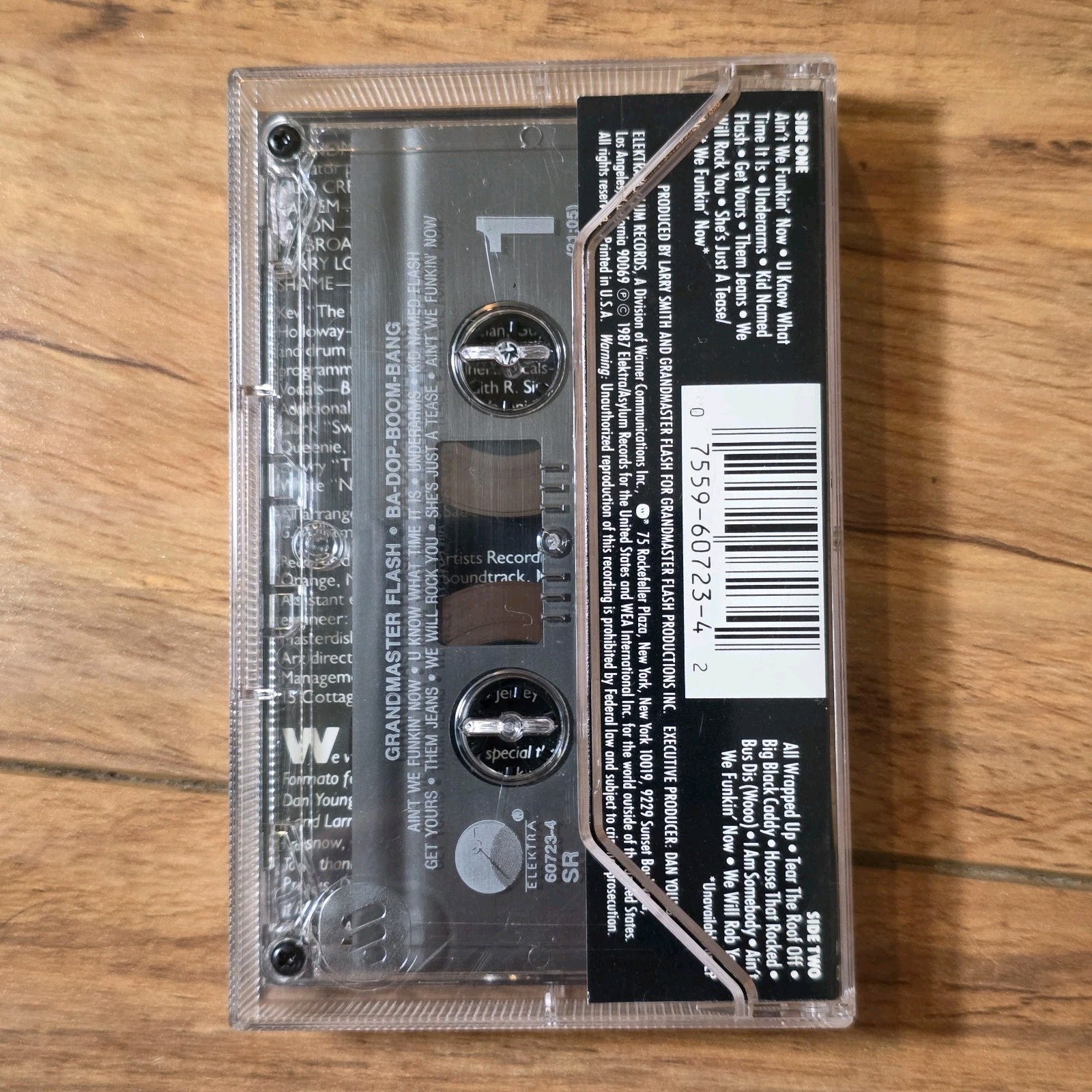 Grandmaster Flash - Ba-Dop-Boom-Bang Album 1987 Hip Hop Cassette Elektra