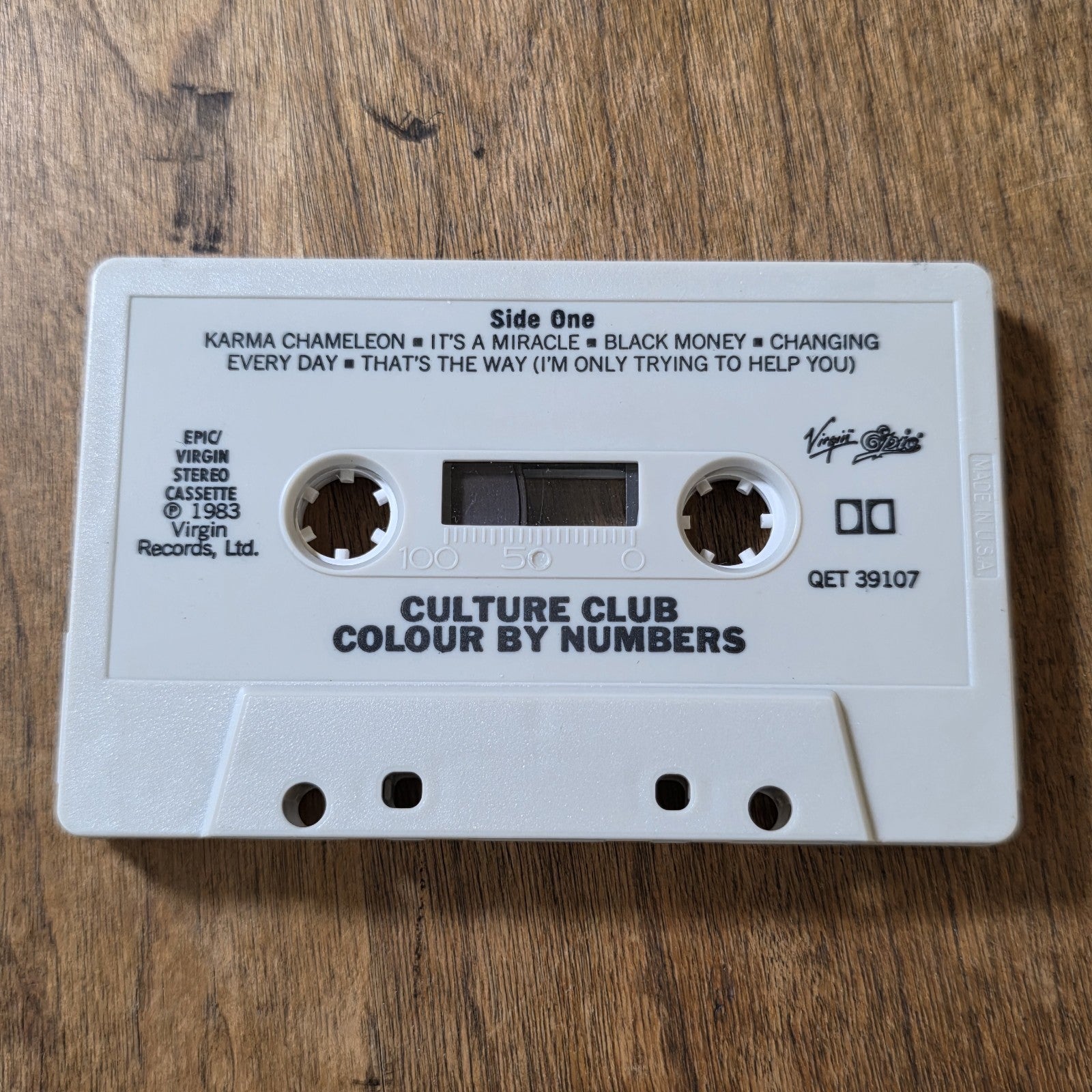 Culture Club - Colour By Numbers Cassette Album 1983 New Wave