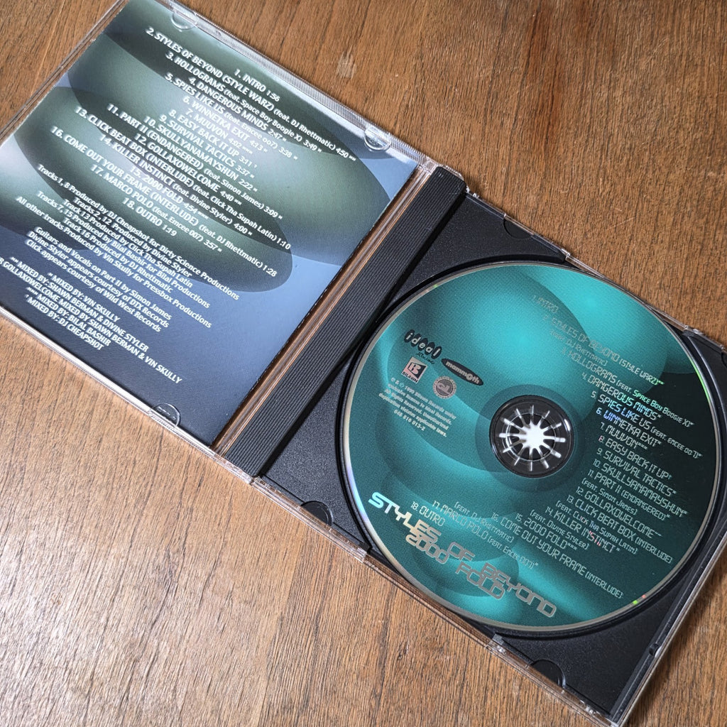 Styles Of Beyond - 2000 Fold CD 1998 Underground Hip Hop Rap Spytech Rare HTF