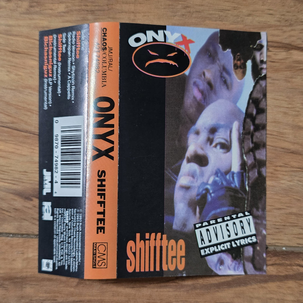 Onyx - Shifftee Remix Cassette Tape Single 1993 JMJ Records Rap Hip Hop