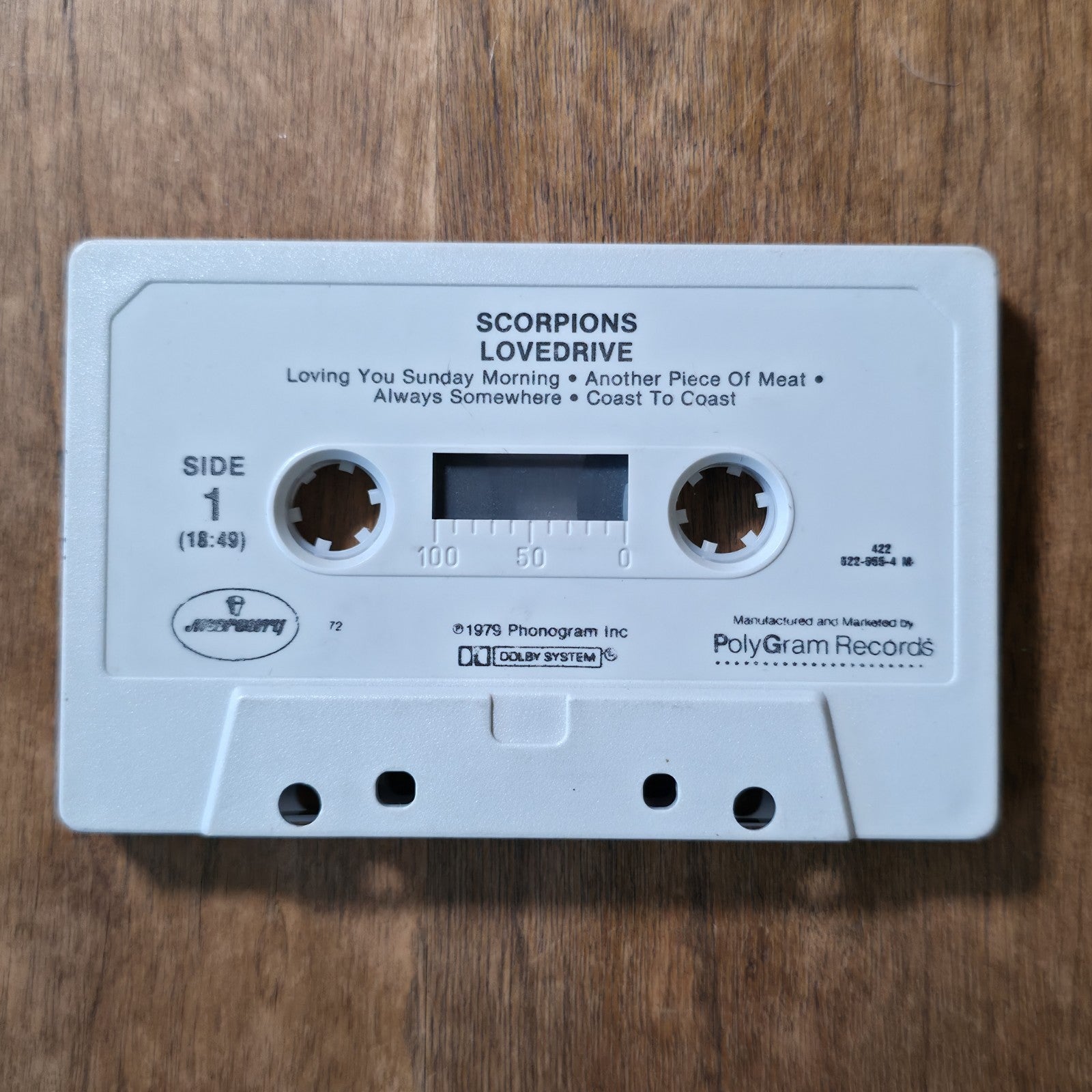 Scorpions - Lovedrive Cassette Album 1979 Hard Rock Classic Rock