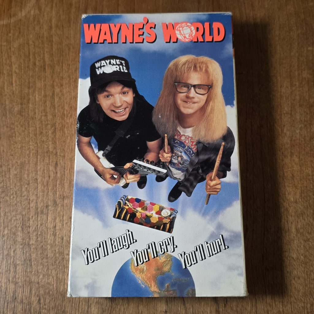 Wayne's World VHS 1992 Comedy Mike Myers SNL Cult Classic