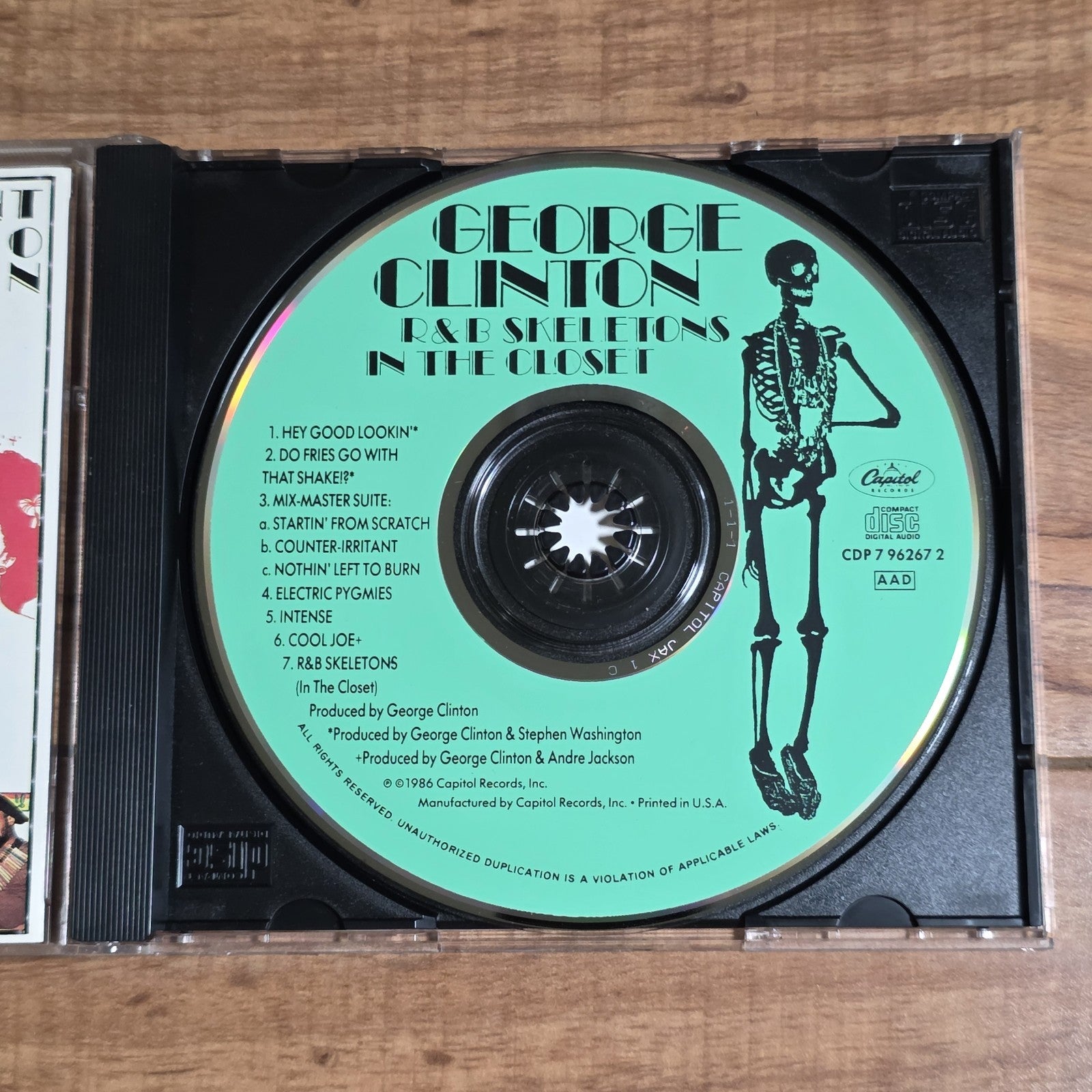George Clinton - R&B Skeletons In The Closet CD Album 1986 Funk Rare HTF