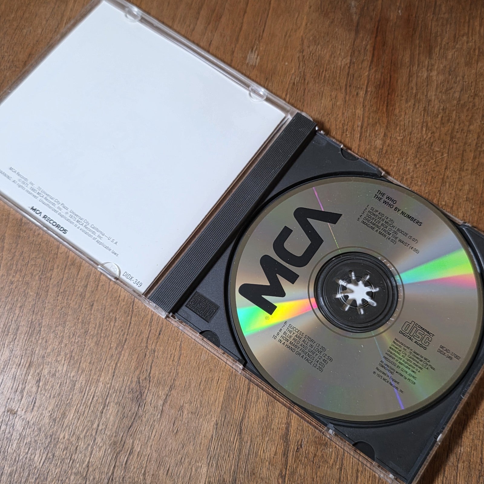The Who - By Numbers CD Album 1985 Classic Rock Japan Press Rare HTF
