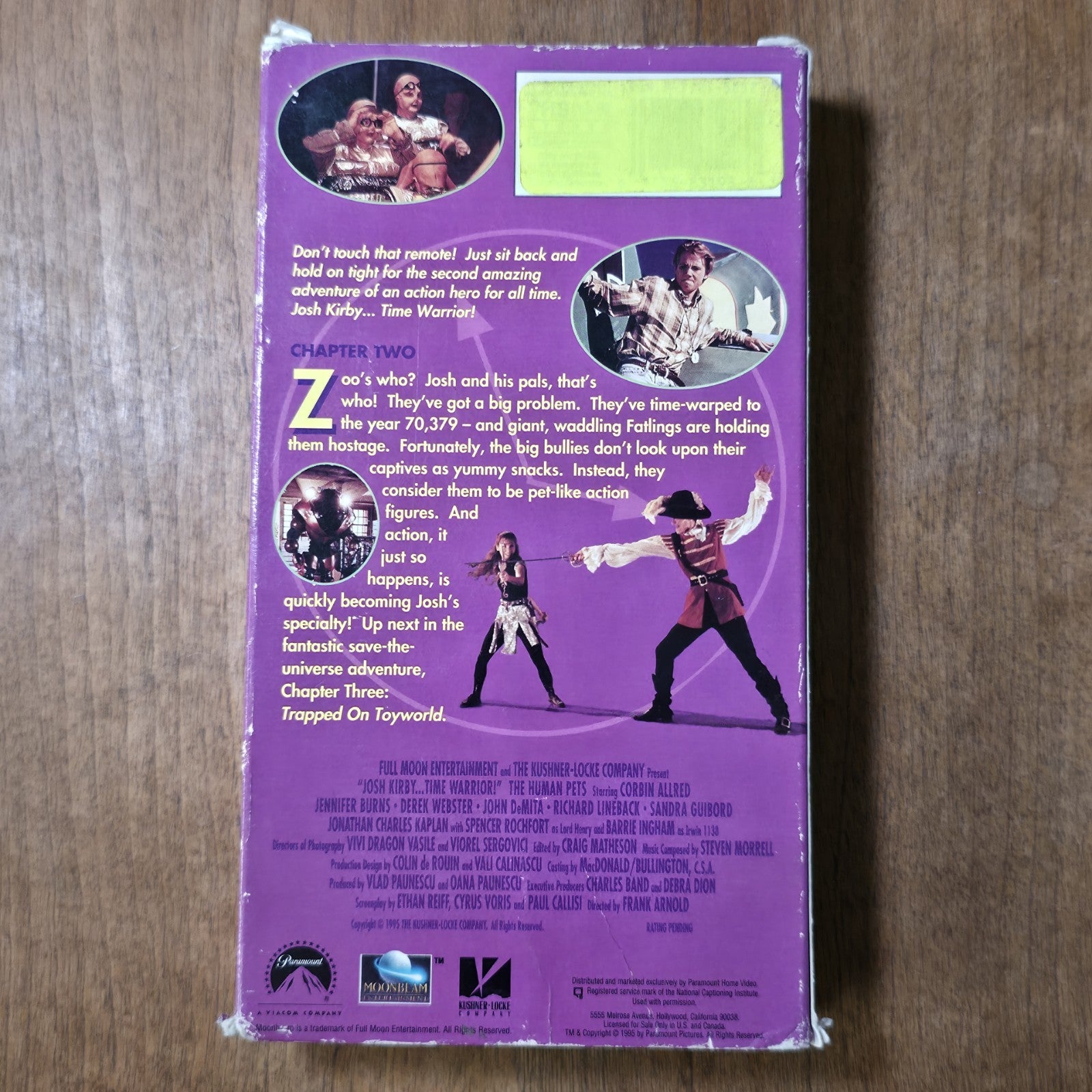 Josh Kirby Time Warrior Chapter 2 The Human Pets VHS 1995 Sci-Fi