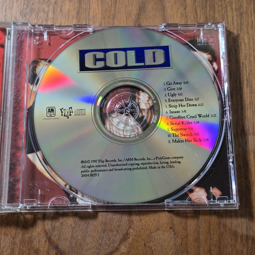 Cold - Self-Titled CD Album 1998 Nu Metal HTF