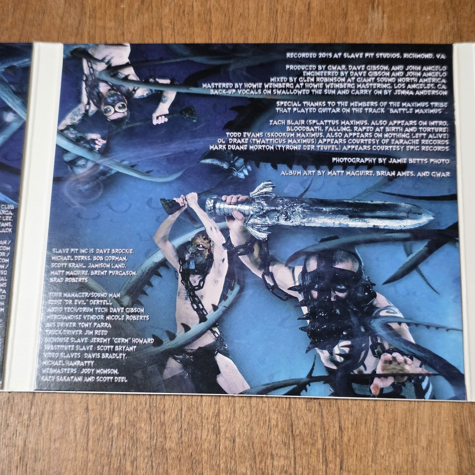 GWAR - Battle Maximus CD Album 2013 Heavy Metal Metal Blade Records