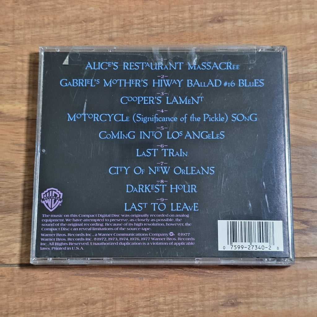 Arlo Guthrie - The Best of Arlo Guthrie CD Compilation 1977 Folk Rock
