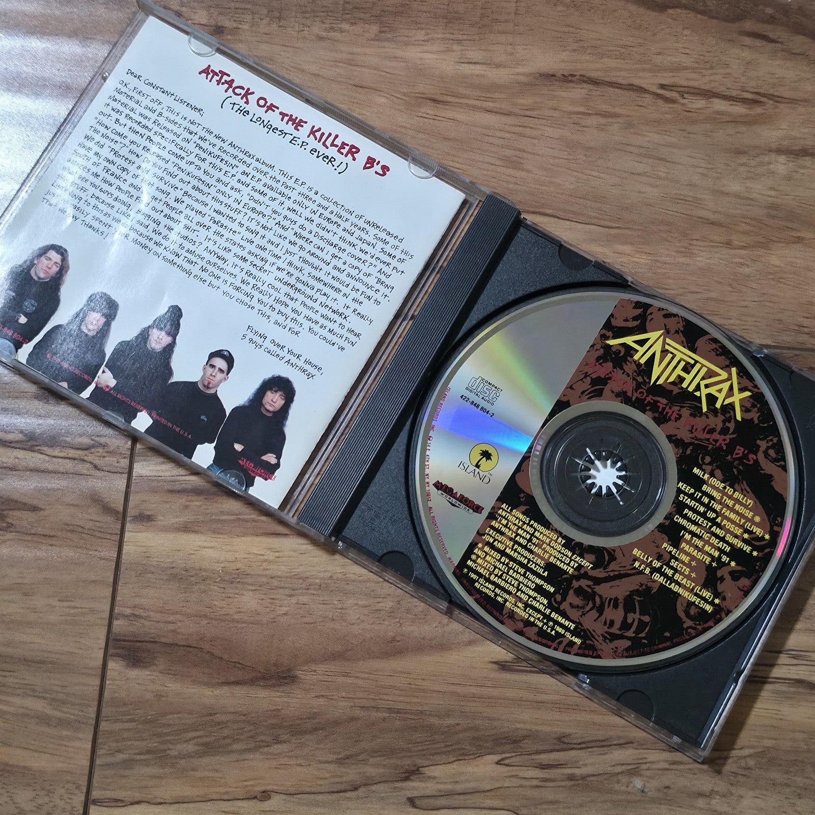 Anthrax - Attack of the Killer B's CD Compilation 1991 Thrash Metal