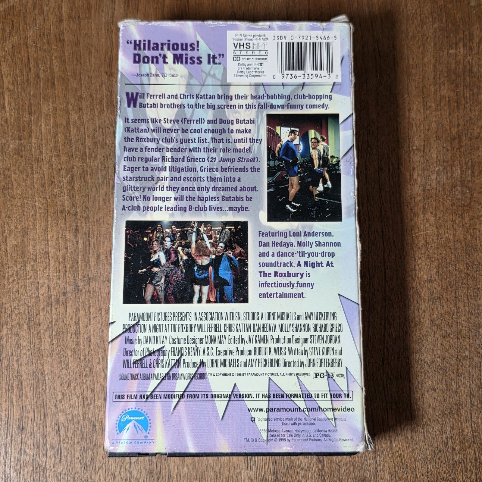 A Night at the Roxbury VHS 1998 Comedy Will Ferrell