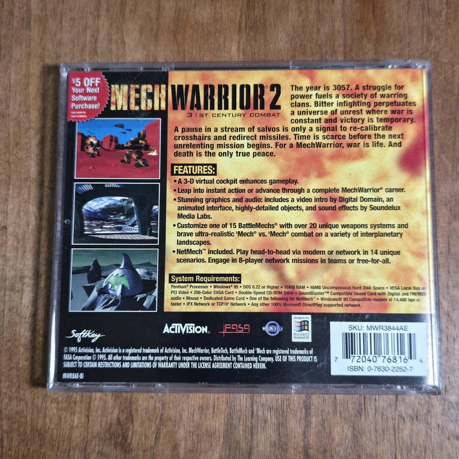 MechWarrior 2: 31st Century Combat PC 1996 Simulator CD-ROM