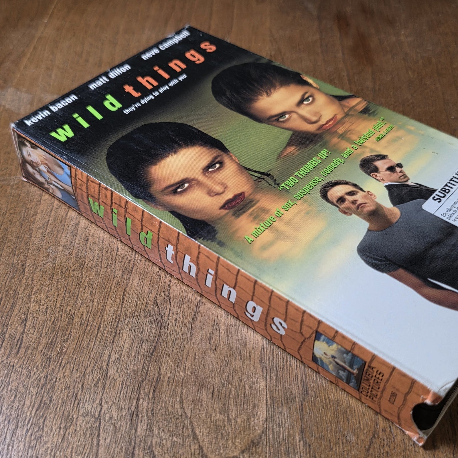 Wild Things 1998 VHS John McNaughton Thriller Spanish Subtitles Neve Campbell