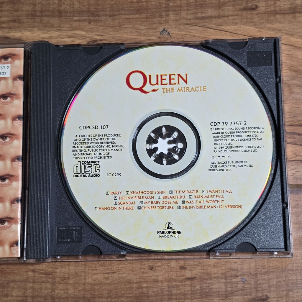 Queen - The Miracle CD Album 1989 Hard Rock Classic Rock