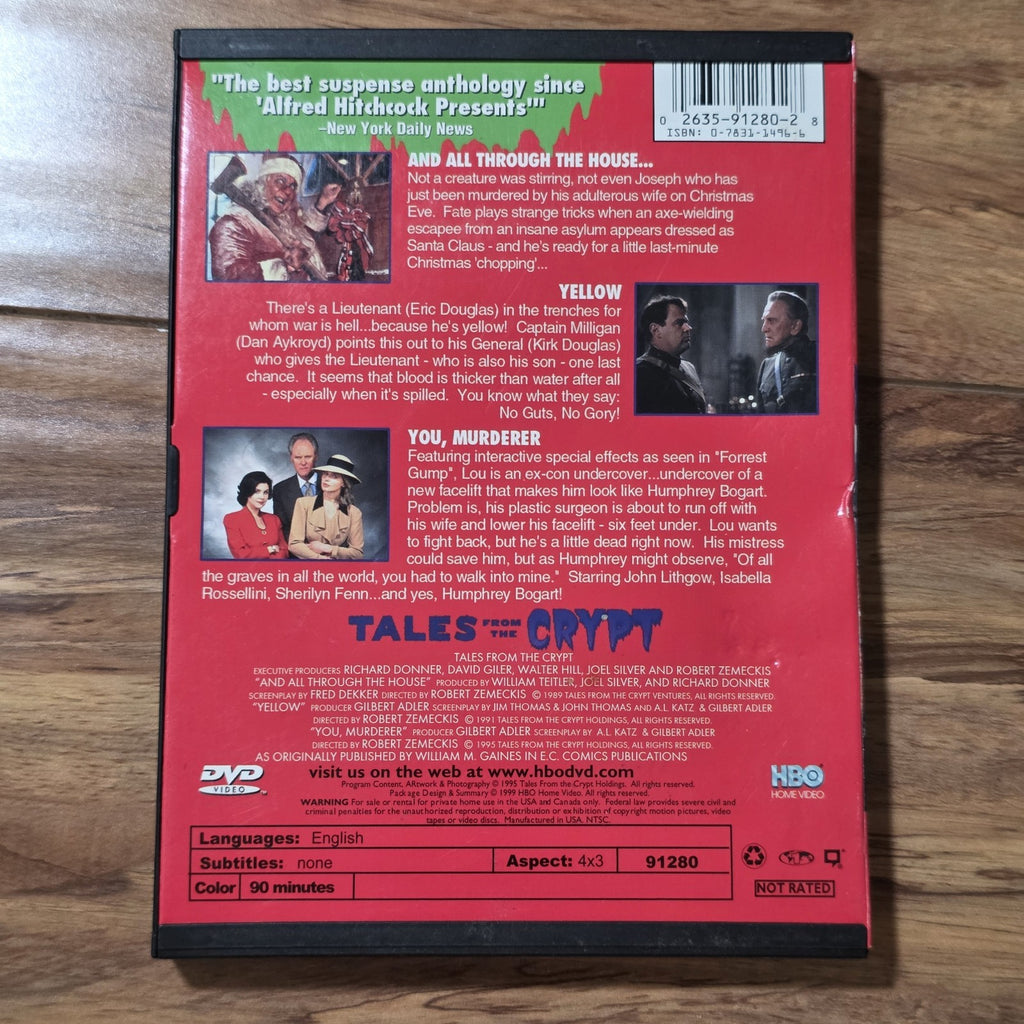 Tales from the Crypt The Robert Zemeckis Collection DVD 1999 Horror Snapcase