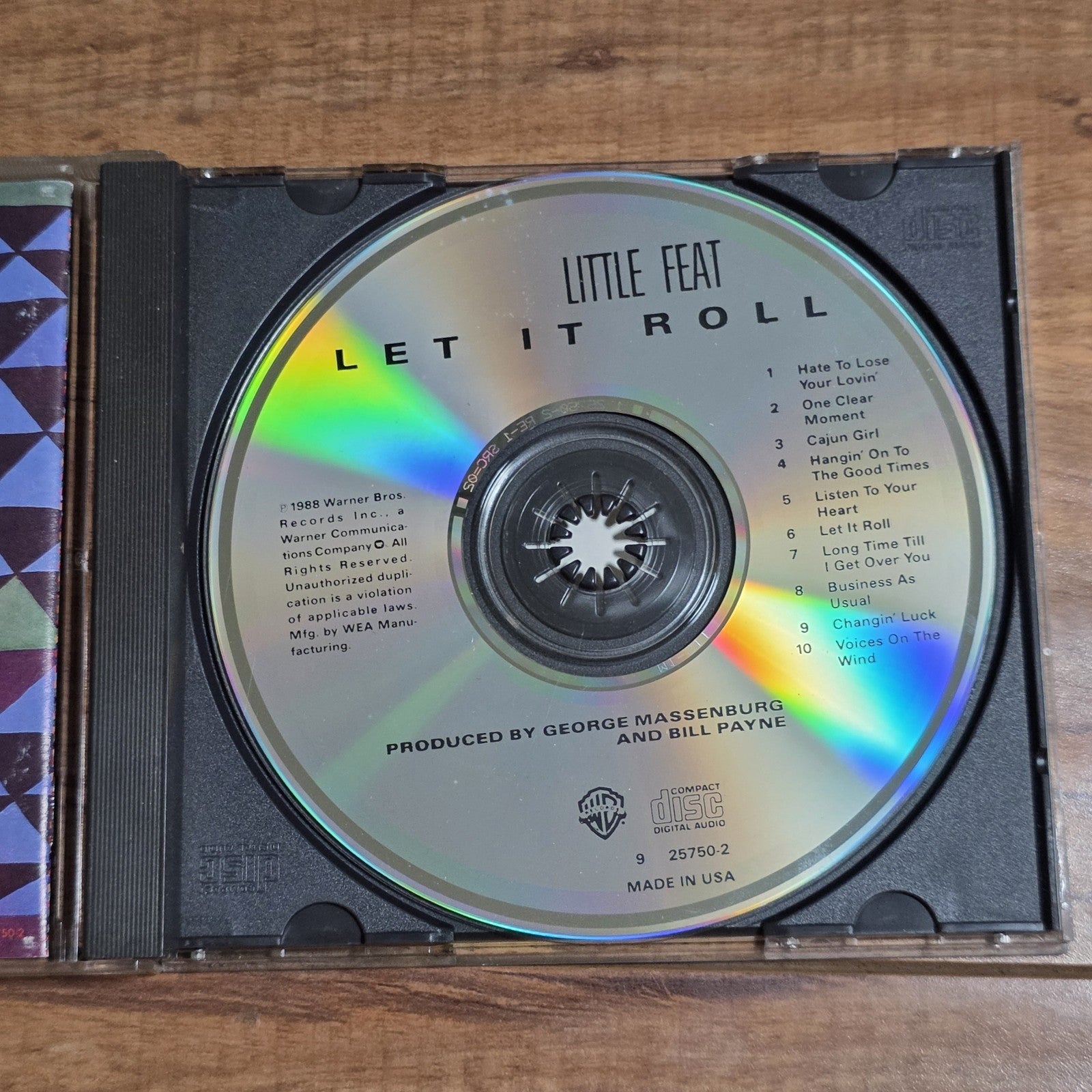 Little Feat - Let It Roll CD Album 1988 Classic Rock Warner Bros.