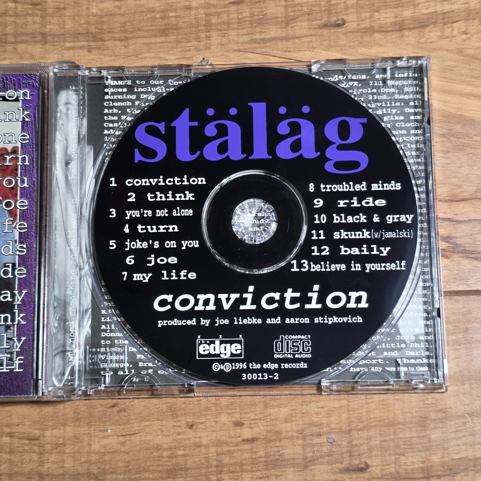 Stalag 13 - Conviction CD EP 1996 Hardcore Punk Rare HTF
