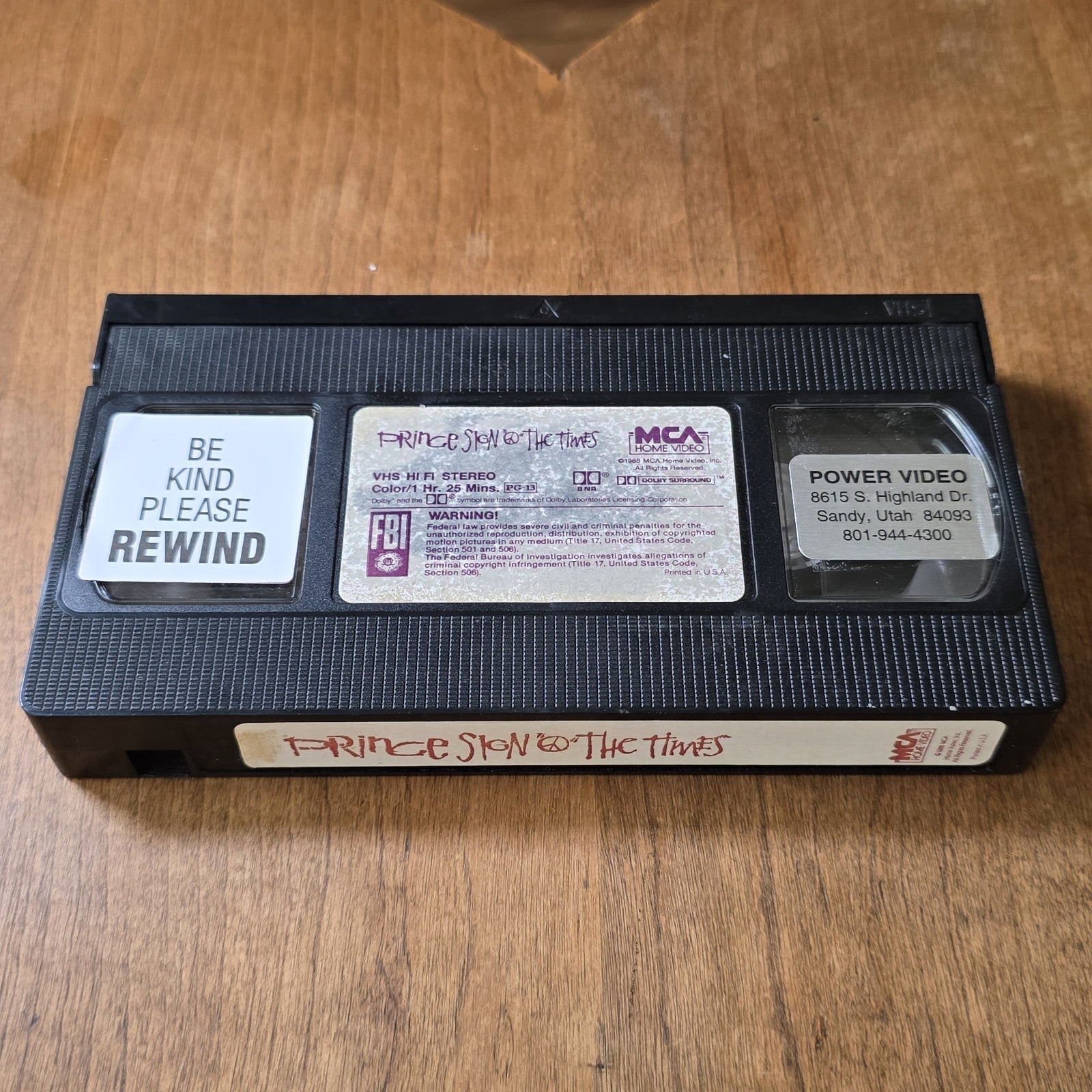 Prince - Sign o' the Times VHS 1987 Musical Concert Rare HTF