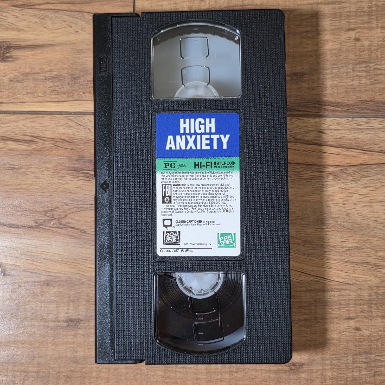 High Anxiety 1977 VHS Mel Brooks Comedy