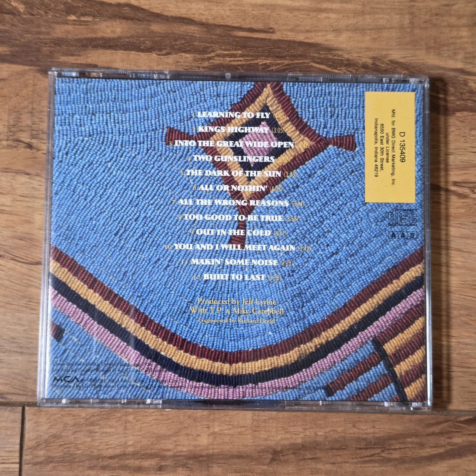 Tom Petty and the Heartbreakers - Into the Great Wide Open CD Album 1991 Rock