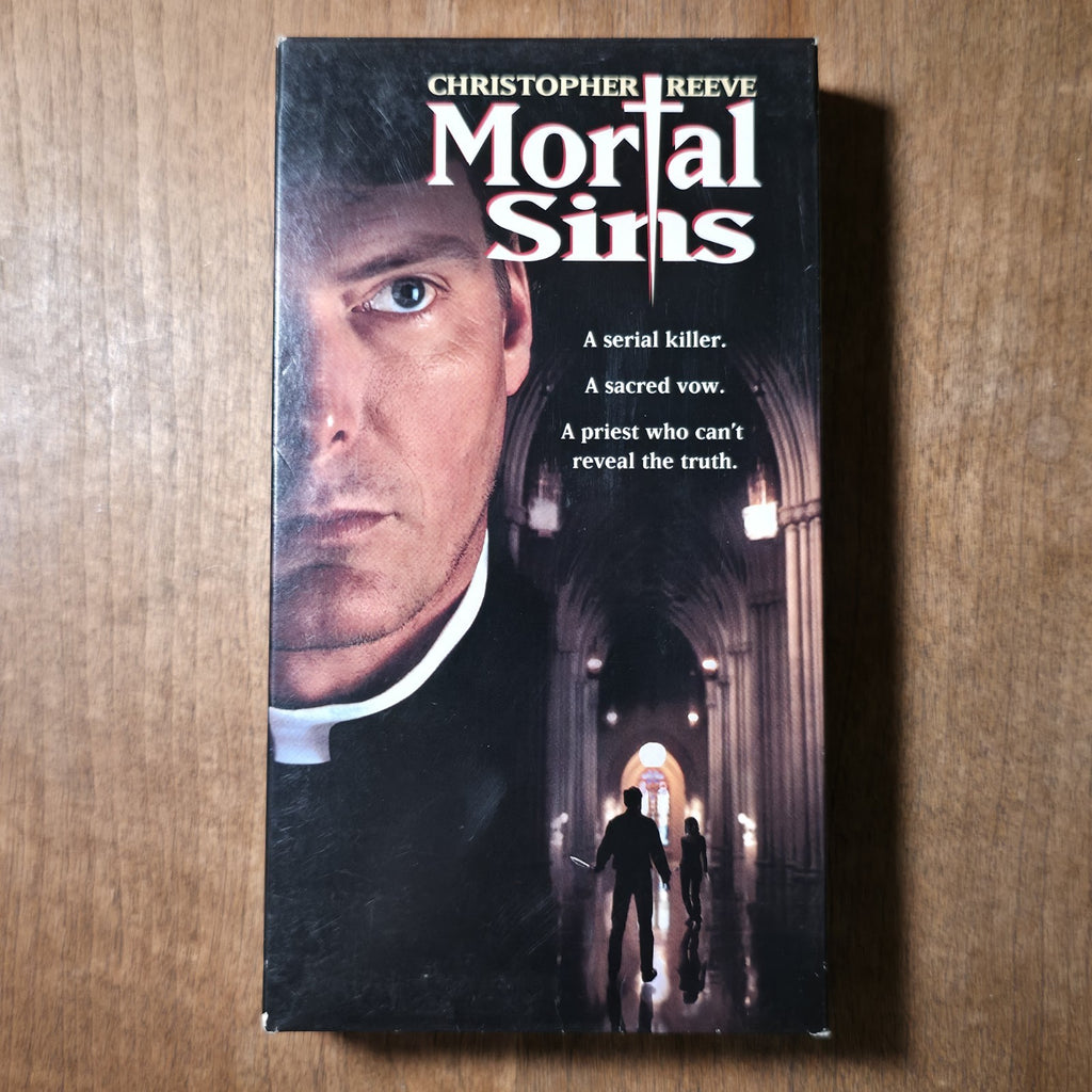 Mortal Sins VHS 1993 Thriller Christopher Reeve