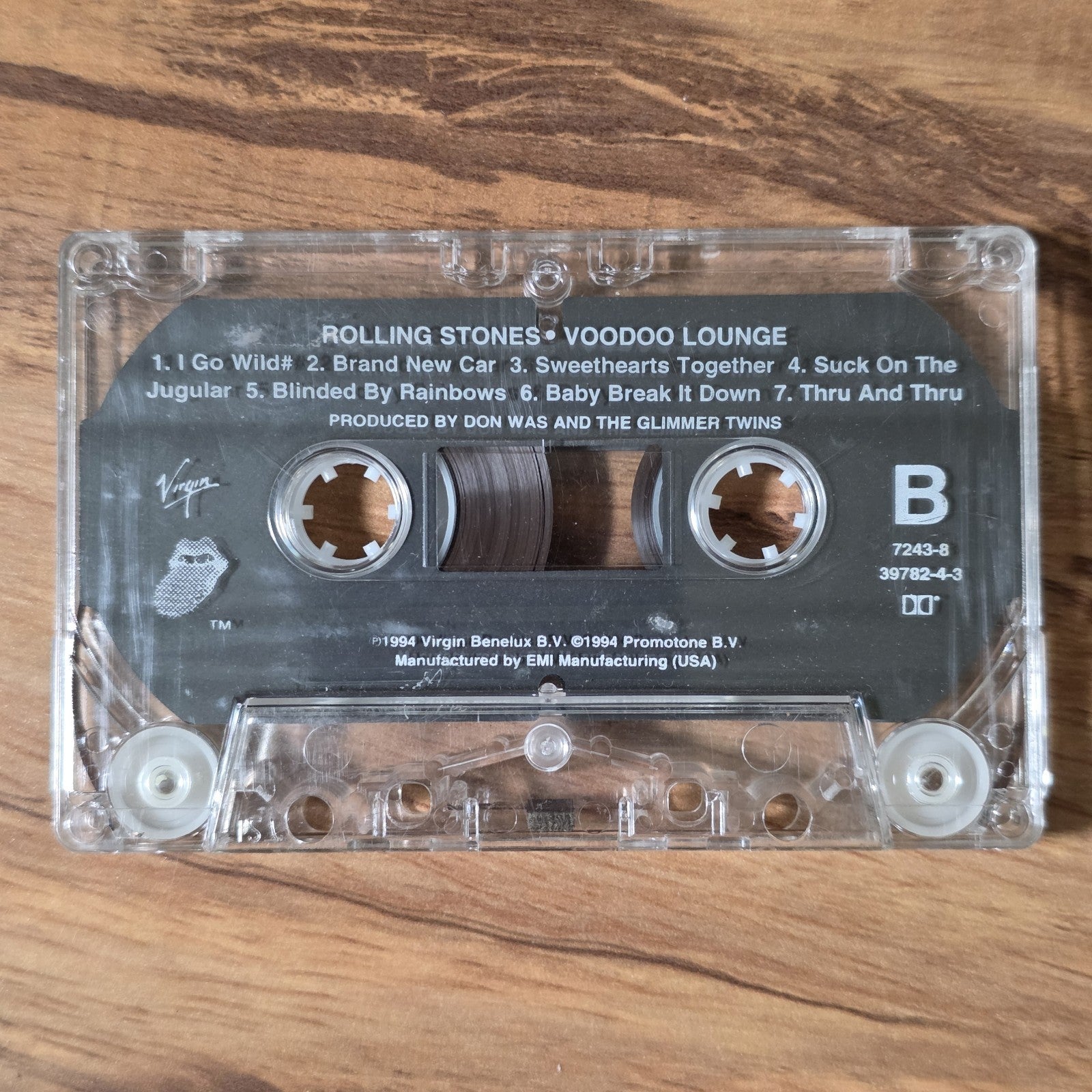 The Rolling Stones - Voodoo Lounge Cassette Tape 1994 Virgin Records Rock