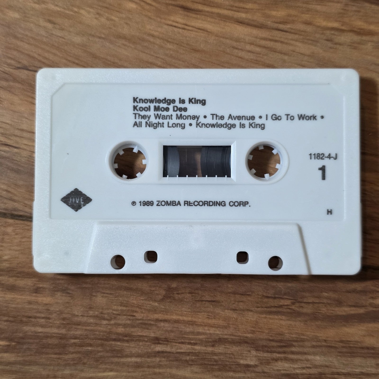 Kool Moe Dee - Knowledge Is King Album 1989 Hip Hop Cassette Jive Records